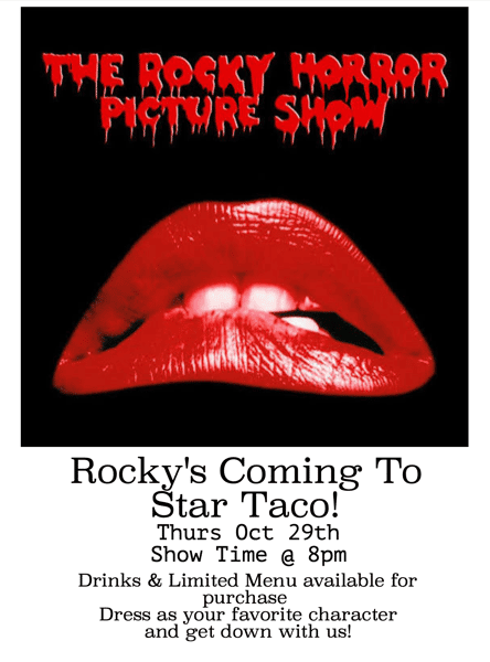 Rocky horror picture show flyer