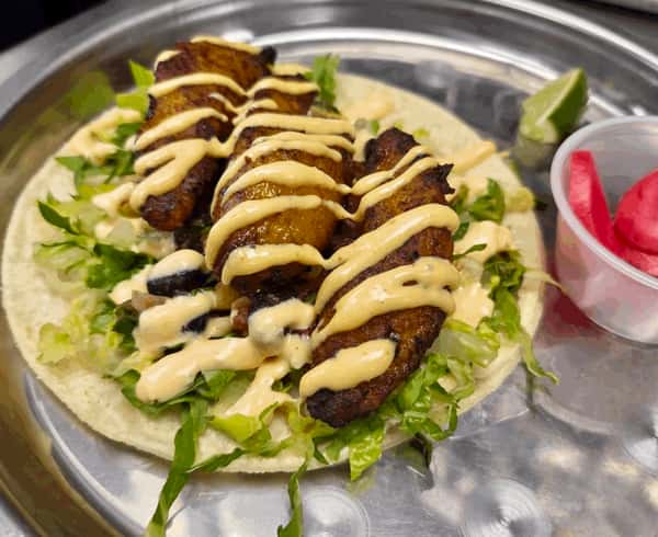 plantains on a taco