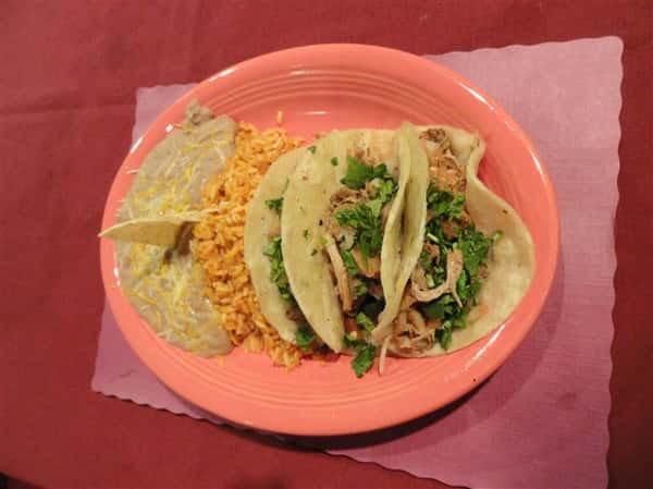 Tacos and rice