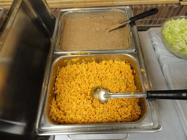 Stove with Rice and sauce