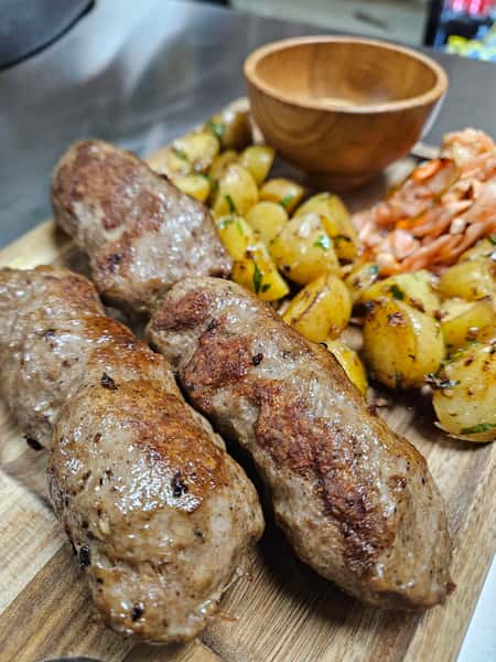 steak and potato