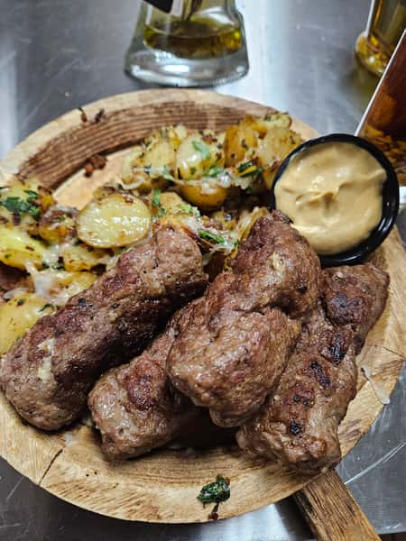 Pork and beef kebob