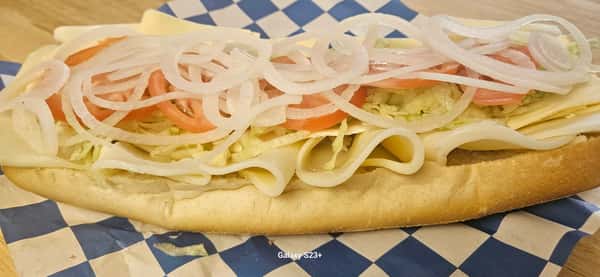 30" "Super Jumbo Belly Buster" Three Cheese Hoagie