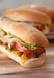30" Super Jumbo Cheeseburger Hoagie