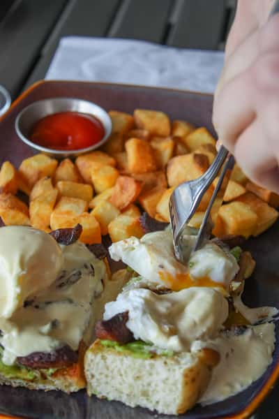 CHORIZO AVOCADO BENNY
