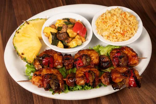 Hawaiian Style BBQed Shrimp Kabob