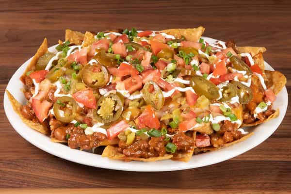 Chili con Carne Nachos Dinner Rib Company Barbecue Restaurant in CA