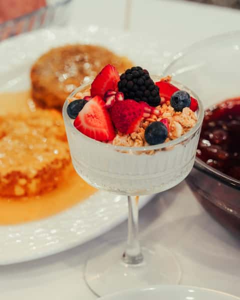 Cocktail with redberries