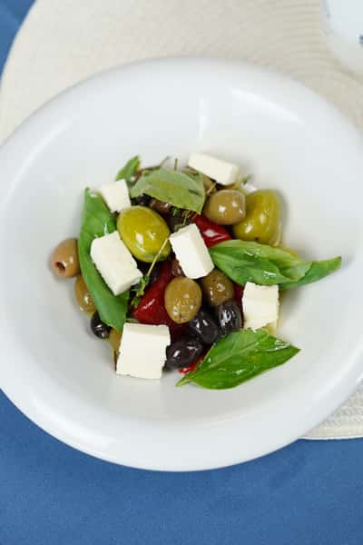 Cheese and olives