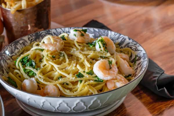 Shrimp Scampi With Spaghetti