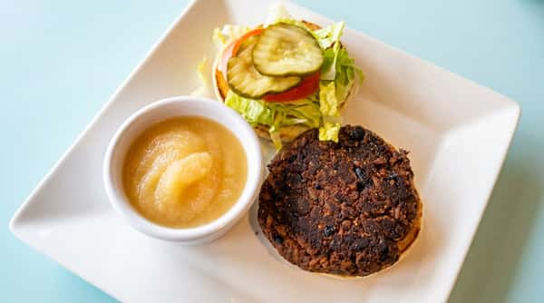 veggie burger applesauce