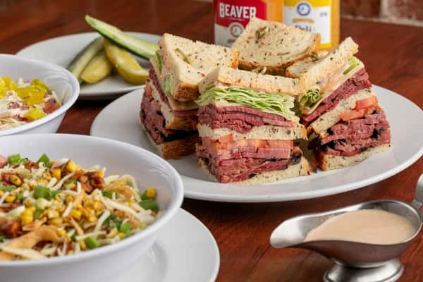 #4 Hot Pastrami, Corned Beef, Swiss Cheese-