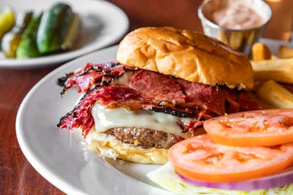 Pastrami Swiss Burger