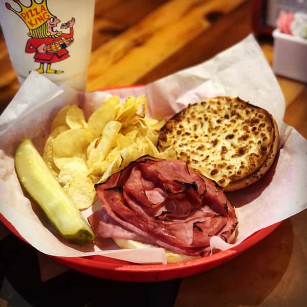 Round Ham And Cheese With Small Drink