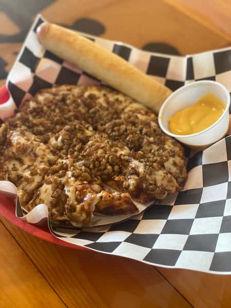 Personal Pizza (Mini) and 1 Breadstick And Small Drink