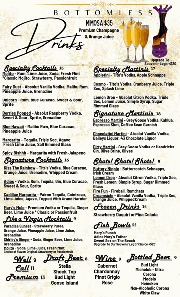 Hamburger Mary's Las Vegas Brunch Menu - Page 2