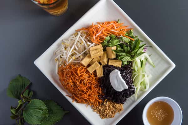 Black Rice Pasta in Coconut Milk