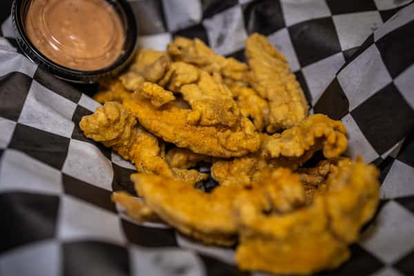 Fried duck