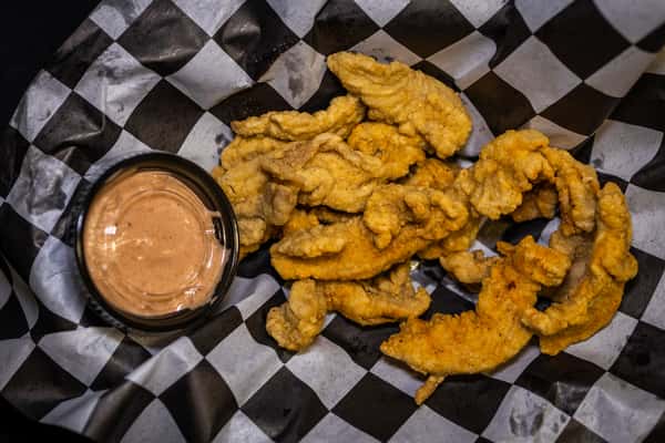 Fried duck
