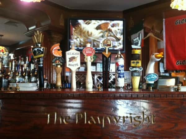 taps on display with the playwright logo shown