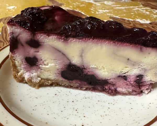 Blueberry & Cream Swirl Cheesecake