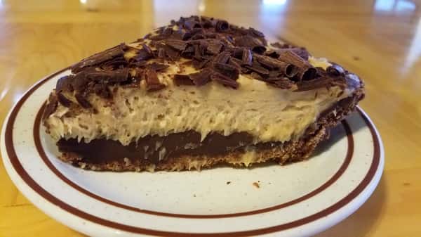 Chocolate and Peanut Butter Mousse Pie