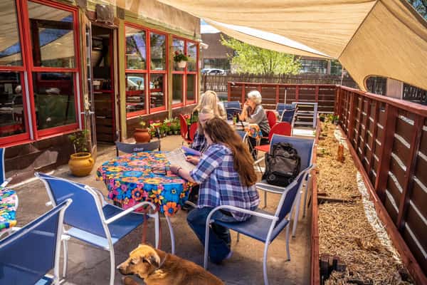 Outdoor patio dining