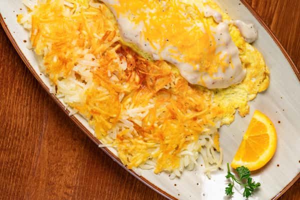 Biscuit And Gravy Omelette