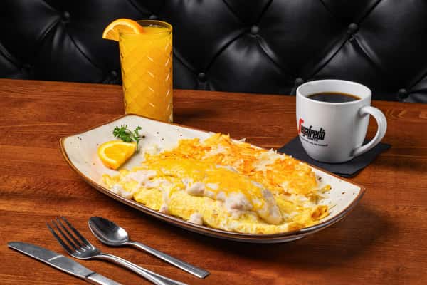 Biscuit & Gravy Omelet