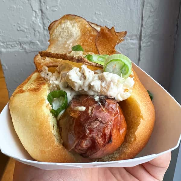 French Onion Hotdog