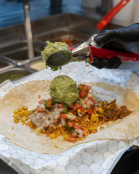 guac on burrito