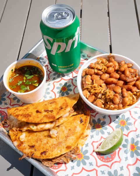 quesatacos and sprite
