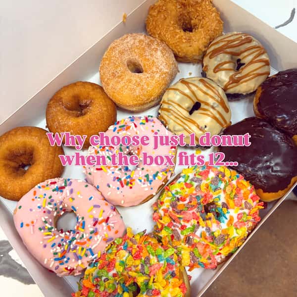 Just get 12.

#newberrycafeandbakery #belairmd #harfordcounty #donutshop #bakery