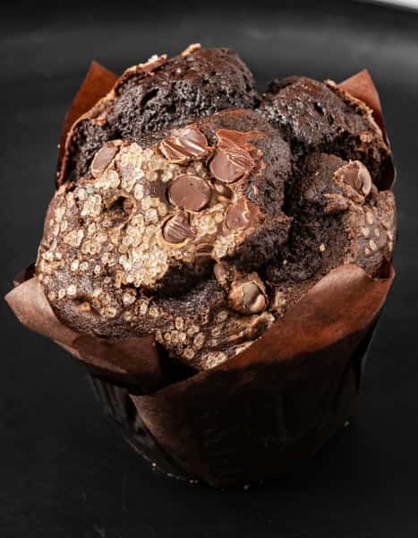 A chocolate muffin
