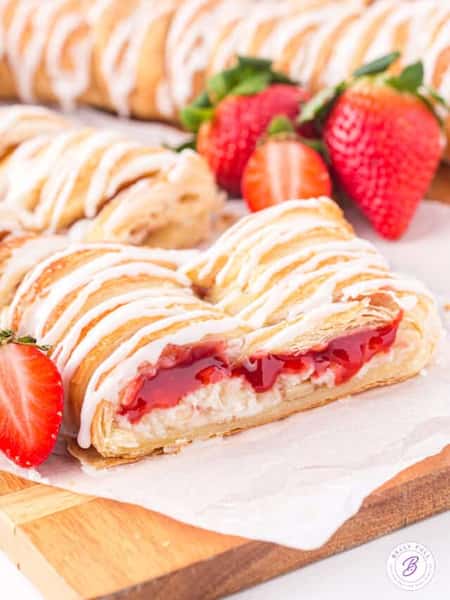 Strawberry Cream Filled Croissant