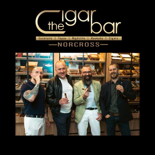 4 Men enjoying cigars