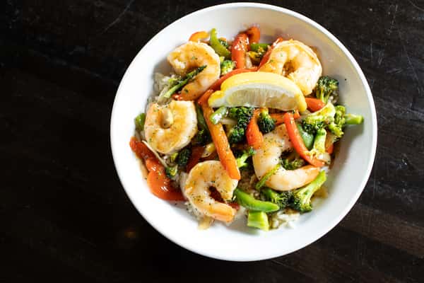 Bourbon Shrimp Bowl