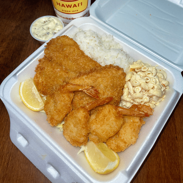 #11 Fried Fish&Shrimp Plate