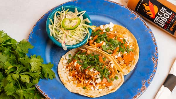 (2) Spicy Chicken Tacos Plate