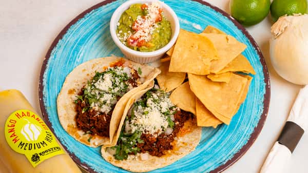 (2) Chorizo Tacos Plate