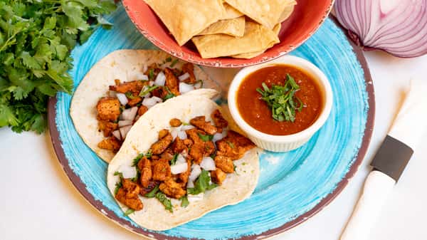(2) Al Pastor Tacos Plate