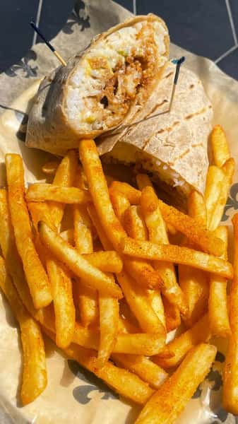 wrap & fries