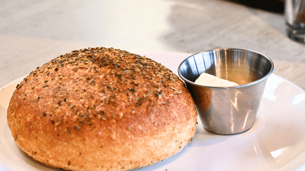 Fresh Bread Loaf with Herbs