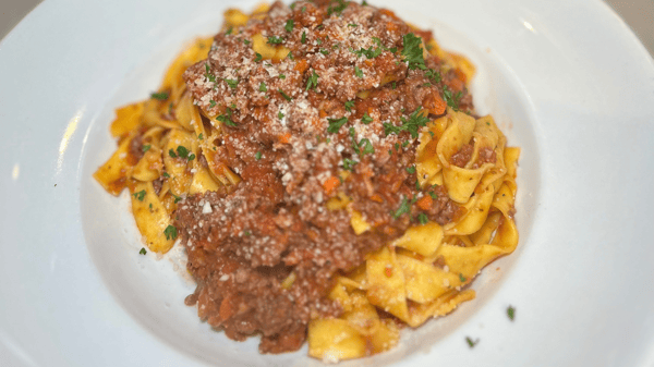 Pappardelle + Bolognese