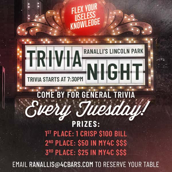 Tuesday Trivia Night