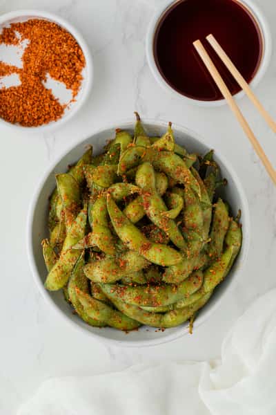 A2. Chili Garlic Edamame