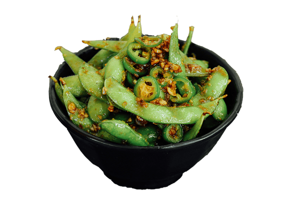 SPICY GARLIC EDEMAME