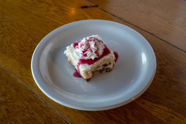 House-Made Huckleberry Cheesecake