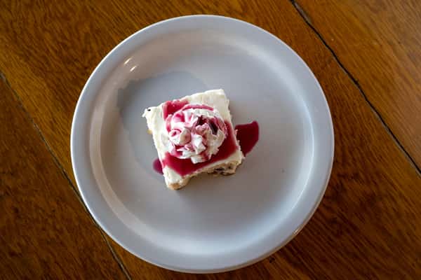 House-Made Huckleberry Cheesecake