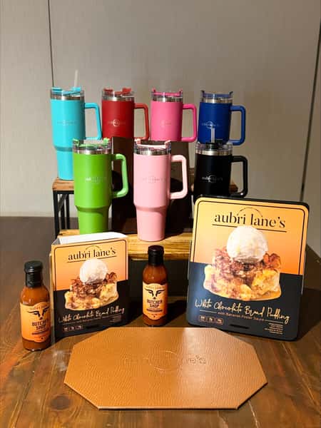 Merchandise on a table